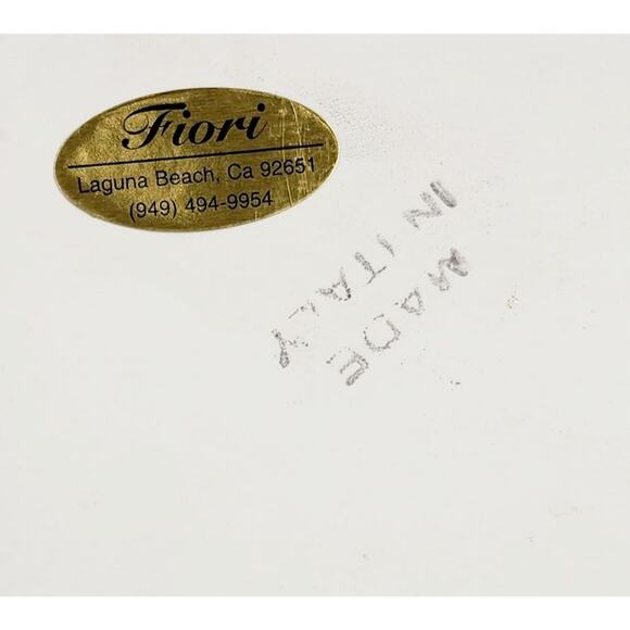 Fiori Italy Wall Envelope Mail Holder Collectible Fruit & Vines Italian Pottery - Picture 5 of 6